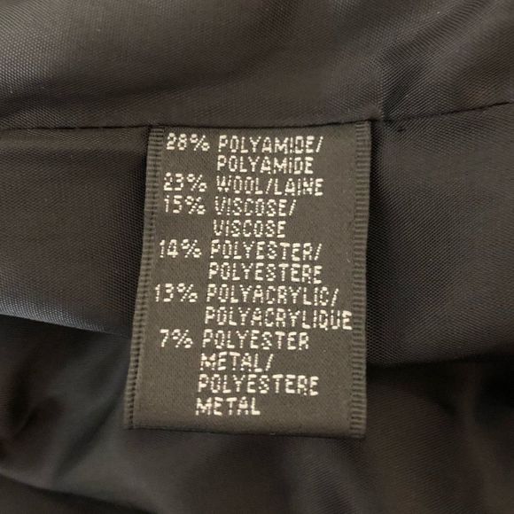 Lafayette 148 Black Metallic Tweed Fringe Trim Evening Jacket size 14 - Picture 12 of 14